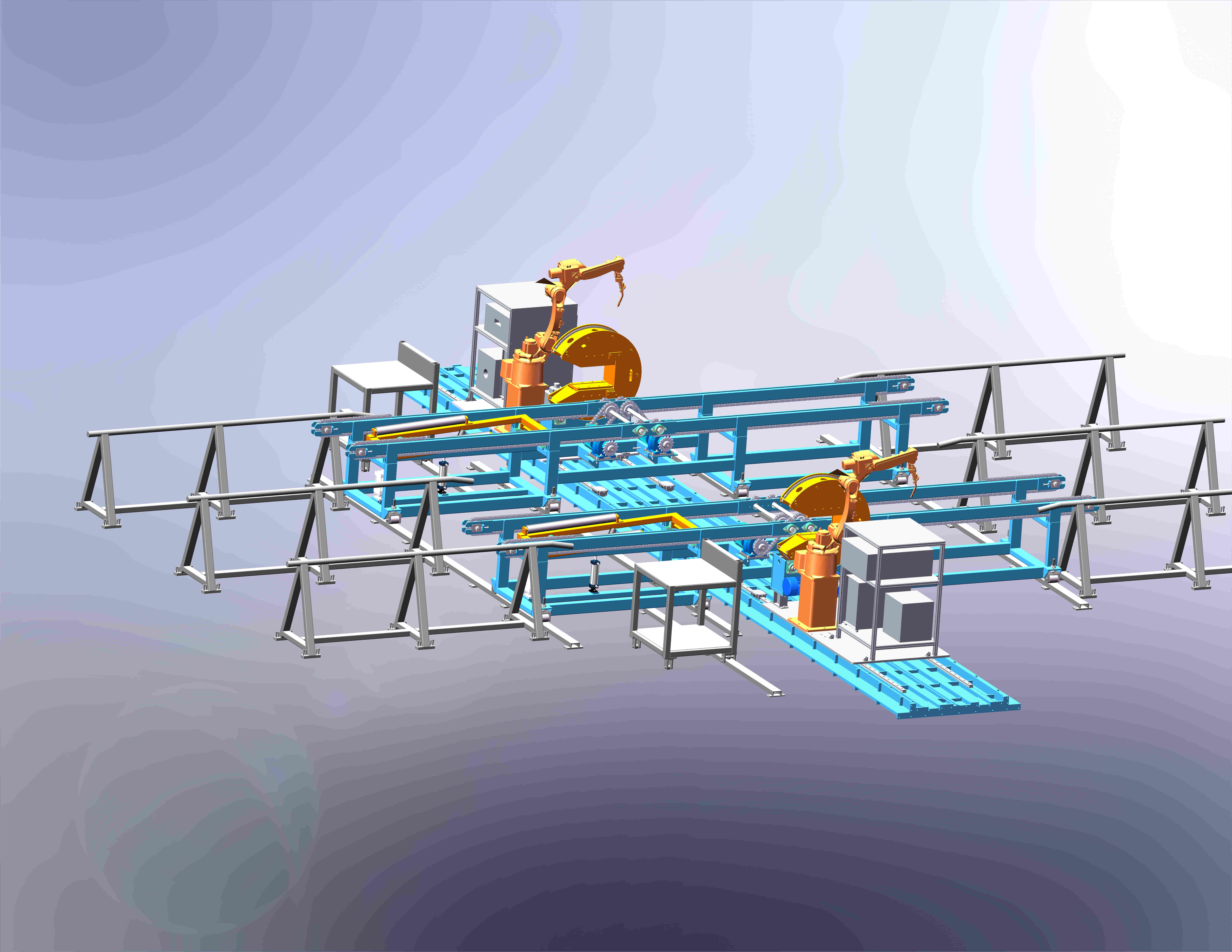 GLXGSCX-25数控型钢拱架焊接机器人